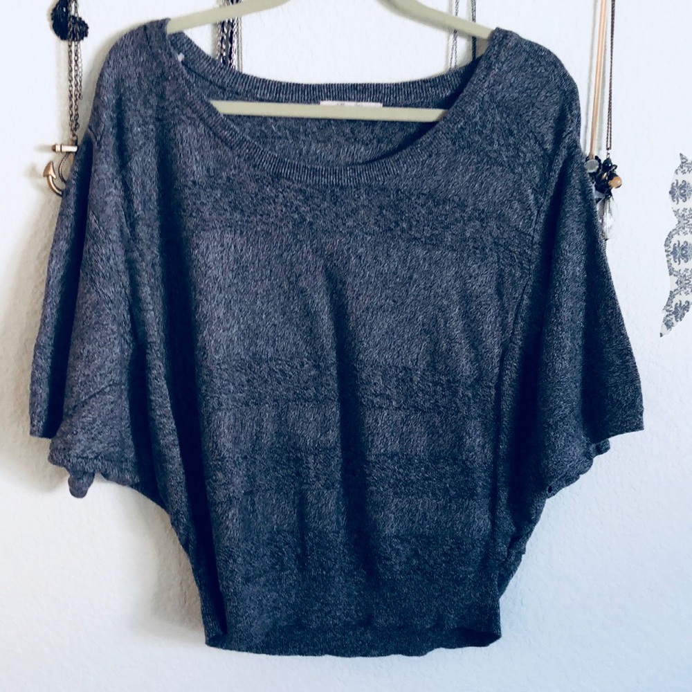 Gray Crop Top